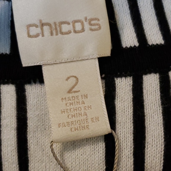 New Chico's  Cardigan Sweater Black & White - Picture 7 of 8